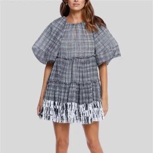 Aje Memento Smocked Mini Dress